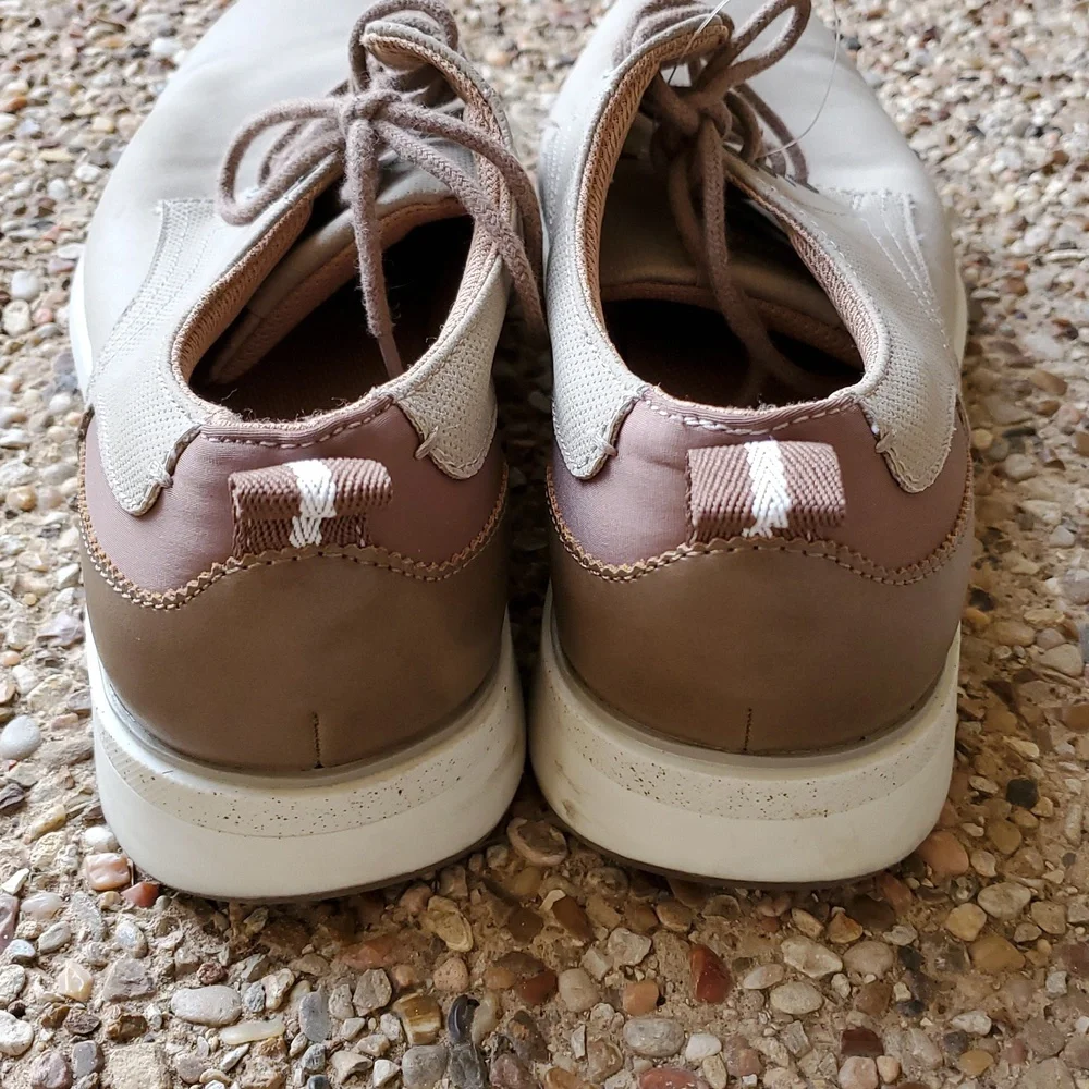 Artefact Rabrovac Perforated Derby Casual Dress Shoes Oxford Beige Mens Size 9